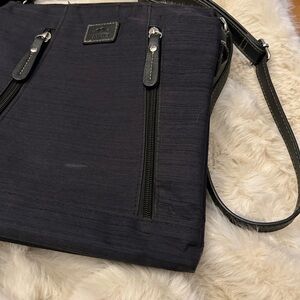 Roots Black Crossbody Bag